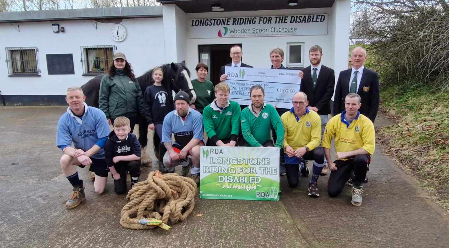 Northern Ireland Tug of War Association Donates £1100 to Longstone Riding for the&nbsp;Disabled